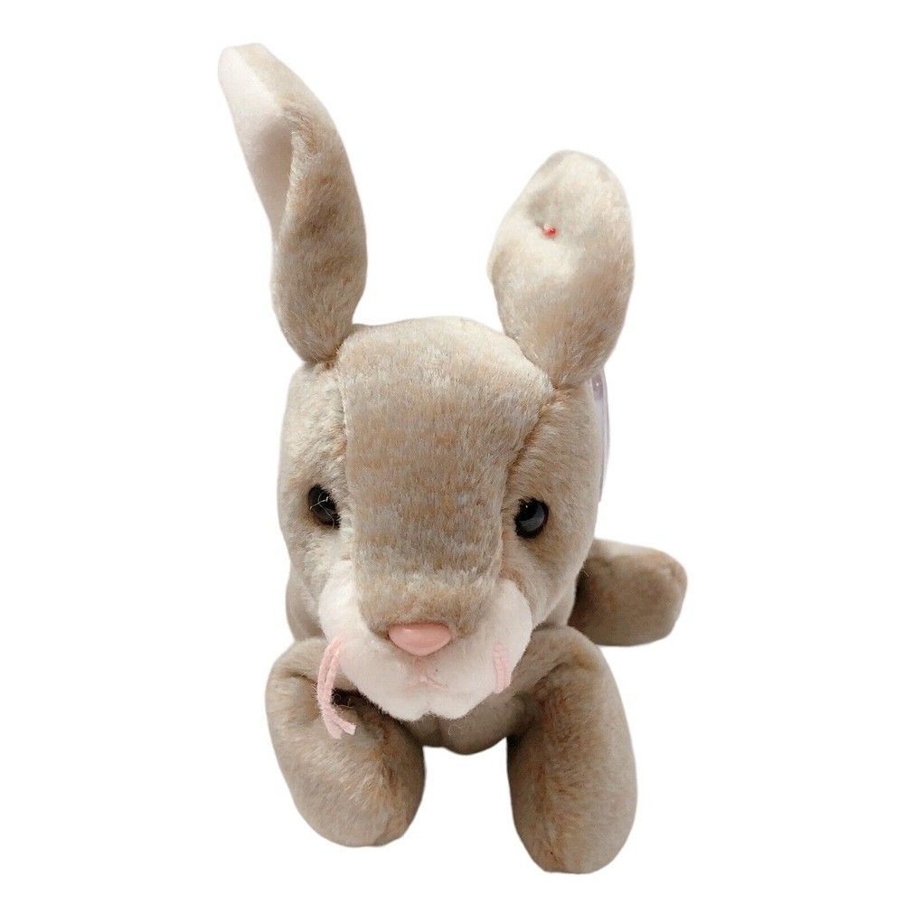 TY Beanie Baby 6”‎ NIBBLY the Brown Rabbit Stuffed Animal Toy